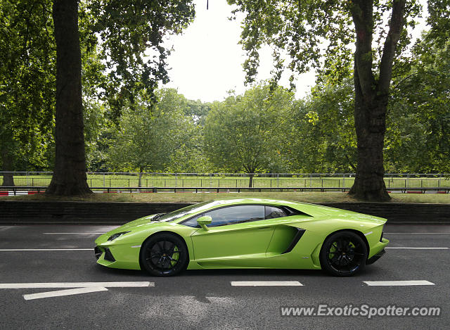 Lamborghini Aventador spotted in London, United Kingdom