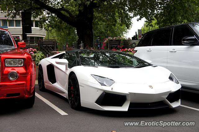 Lamborghini Aventador spotted in London, United Kingdom