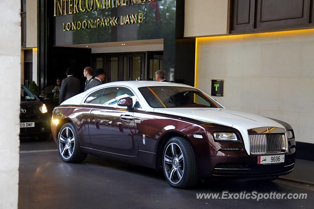 Rolls Royce Wraith spotted in London, United Kingdom