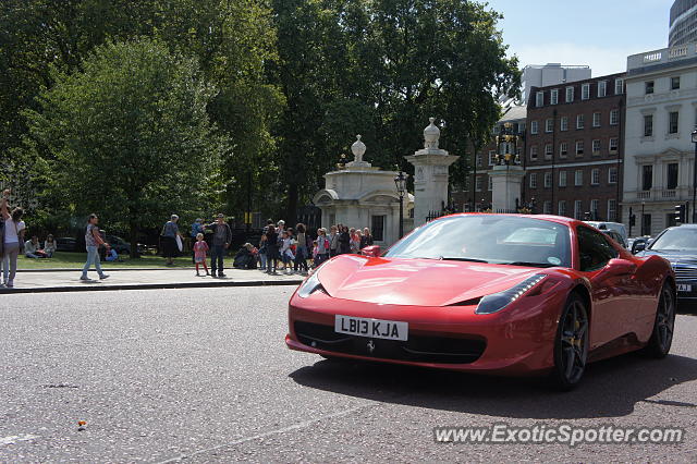 Ferrari 458 Italia spotted in London, United Kingdom