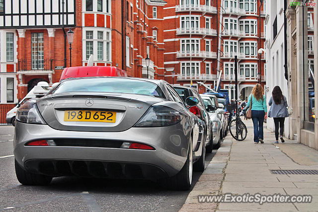 Mercedes SLR spotted in London, United Kingdom