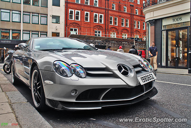 Mercedes SLR spotted in London, United Kingdom