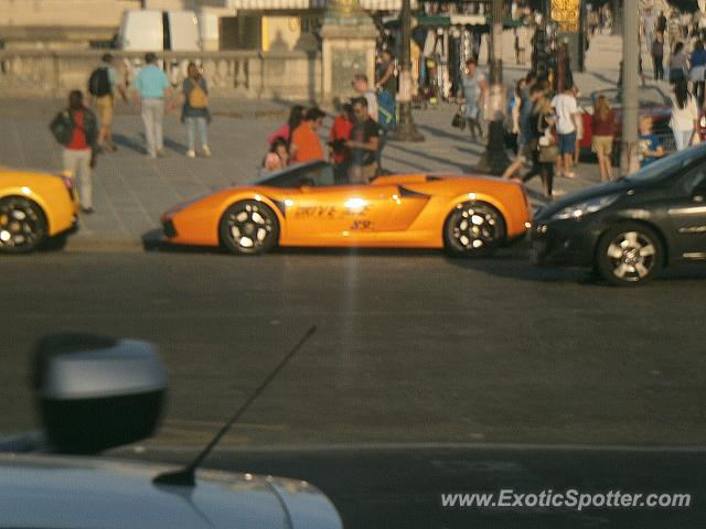 Lamborghini Gallardo spotted in Paris, France