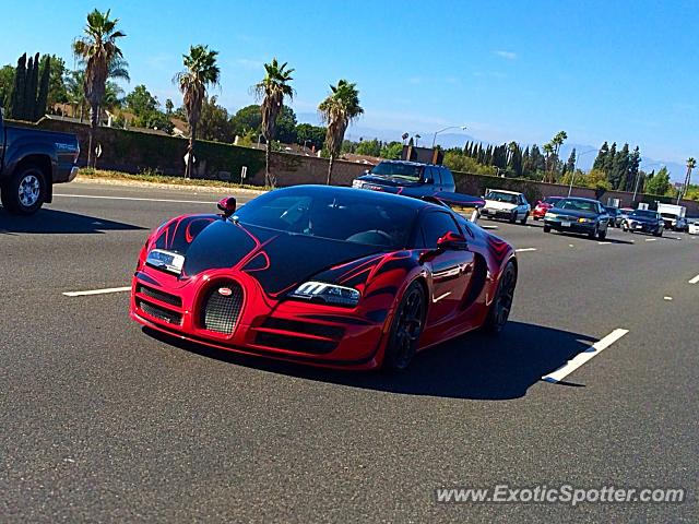 Bugatti Veyron spotted in Orange, California