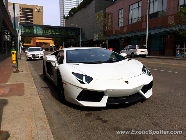 Lamborghini Aventador spotted in Edmonton, Canada