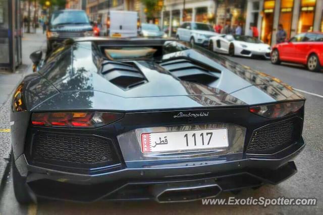 Lamborghini Aventador spotted in London, United Kingdom