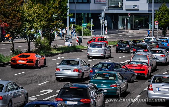 Lamborghini Aventador spotted in Stuttgart, Germany