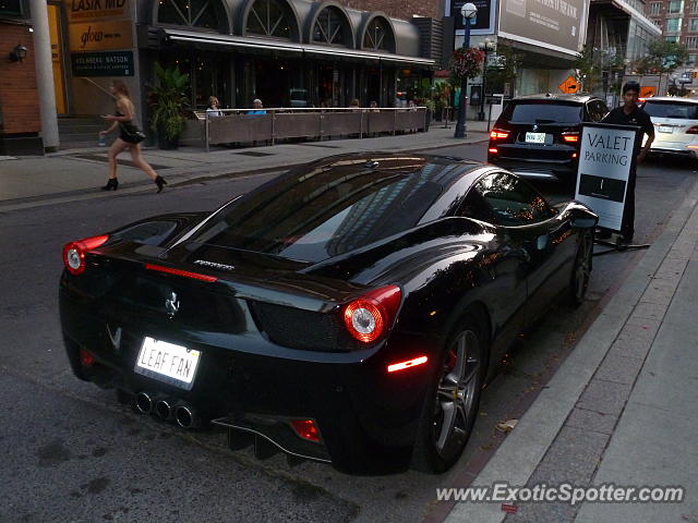 Ferrari 458 Italia spotted in Toronto, Canada