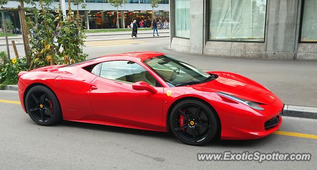 Ferrari 458 Italia spotted in Zurich, Switzerland