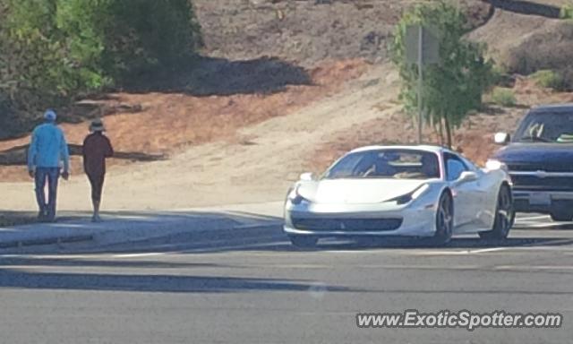 Ferrari 458 Italia spotted in Palos Verdes, California