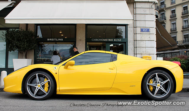 Ferrari 458 Italia spotted in Geneva, Switzerland