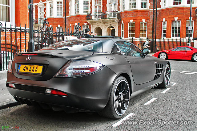 Mercedes SLR spotted in London, United Kingdom