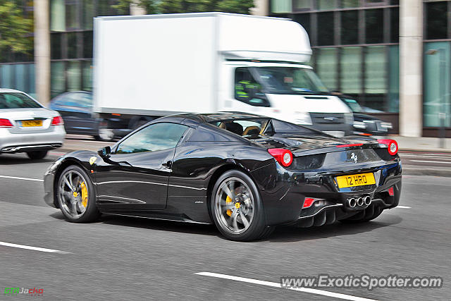 Ferrari 458 Italia spotted in London, United Kingdom