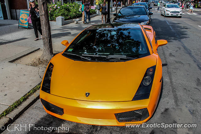 Lamborghini Gallardo spotted in Boston, Massachusetts