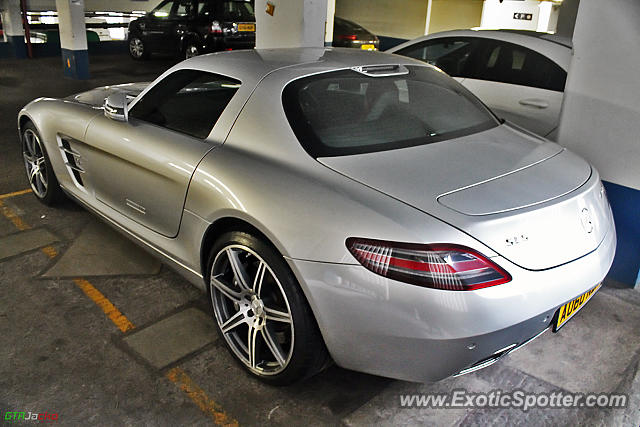 Mercedes SLS AMG spotted in London, United Kingdom