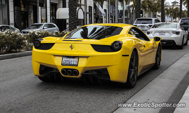 Ferrari 458 Italia spotted in Beverly Hills, California