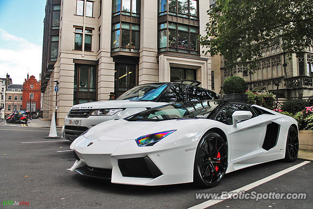 Lamborghini Aventador spotted in London, United Kingdom