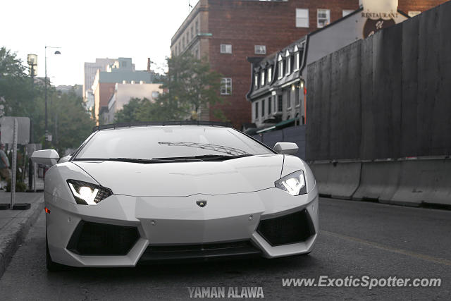 Lamborghini Aventador spotted in Montreal, Canada