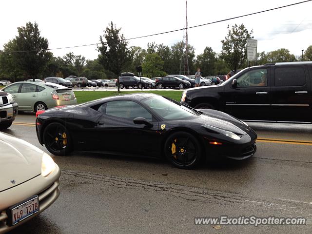 Ferrari 458 Italia spotted in Northfield, Illinois