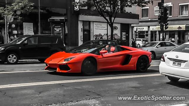 Lamborghini Aventador spotted in Montreal, Canada