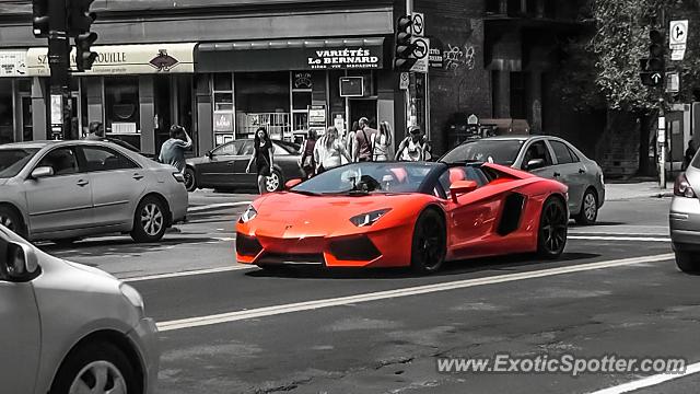 Lamborghini Aventador spotted in Montreal, Canada