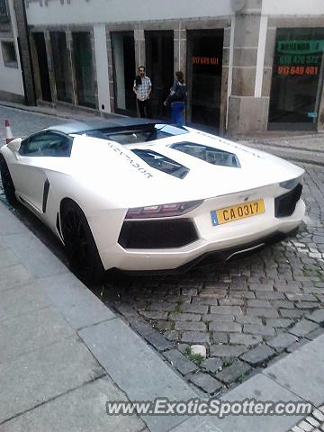 Lamborghini Aventador spotted in Guimarães, Portugal