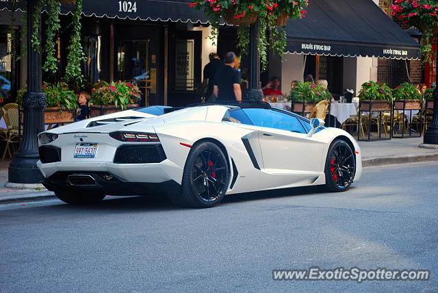 Lamborghini Aventador spotted in Chicago, Illinois