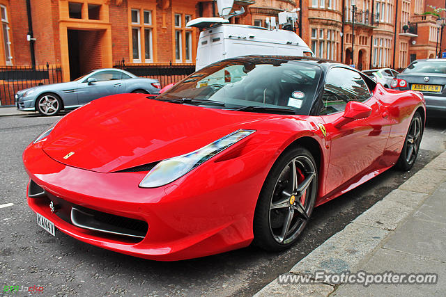 Ferrari 458 Italia spotted in London, United Kingdom