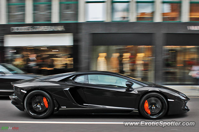 Lamborghini Aventador spotted in London, United Kingdom