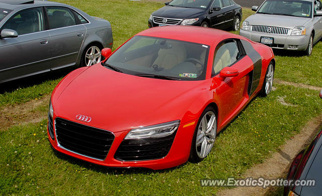 Audi R8 spotted in Watins Glen, New York