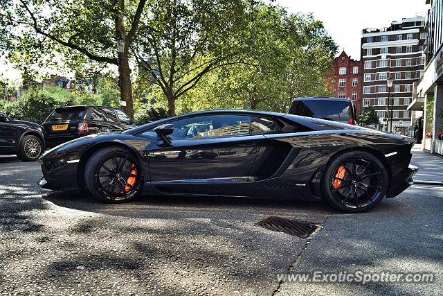 Lamborghini Aventador spotted in London, United Kingdom