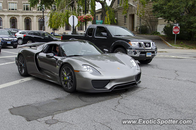 Porsche 918 Spyder spotted in Greenwich, Connecticut