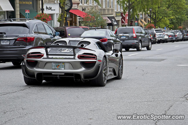 Porsche 918 Spyder spotted in Greenwich, Connecticut