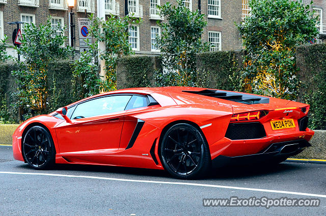 Lamborghini Aventador spotted in London, United Kingdom