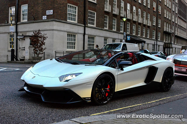 Lamborghini Aventador spotted in London, United Kingdom