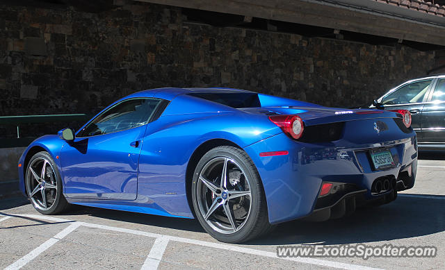 Ferrari 458 Italia spotted in Vail, Colorado