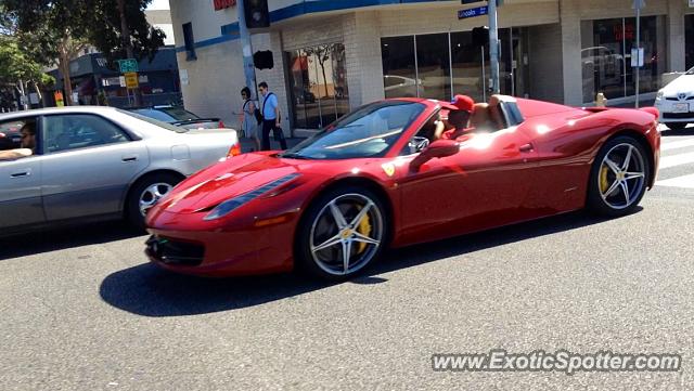 Ferrari 458 Italia spotted in Santa Monica, California