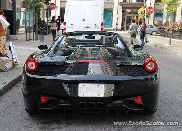 Ferrari 458 Italia spotted in Toronto, Canada