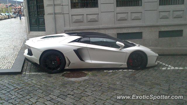 Lamborghini Aventador spotted in Guimarães, Portugal