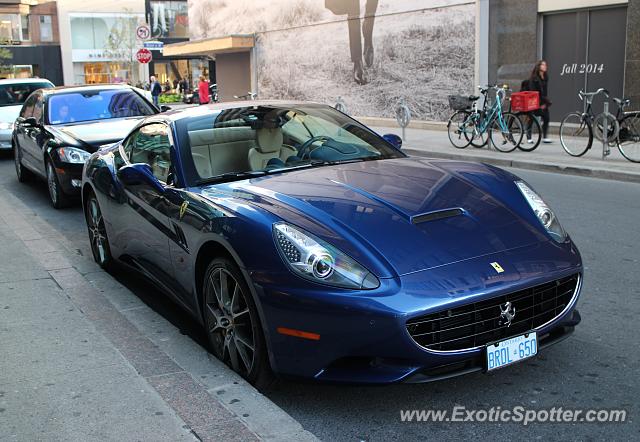 Ferrari California spotted in Toronto, Canada