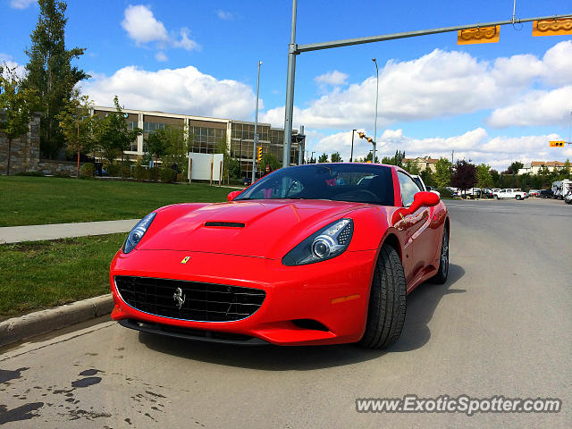 Ferrari California spotted in Calgary, Canada