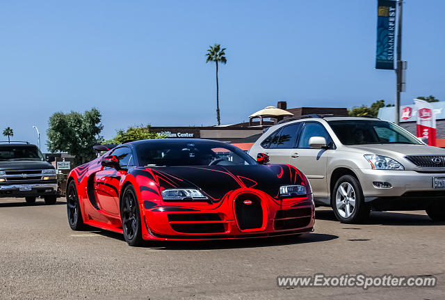 Bugatti Veyron spotted in La Jolla, California