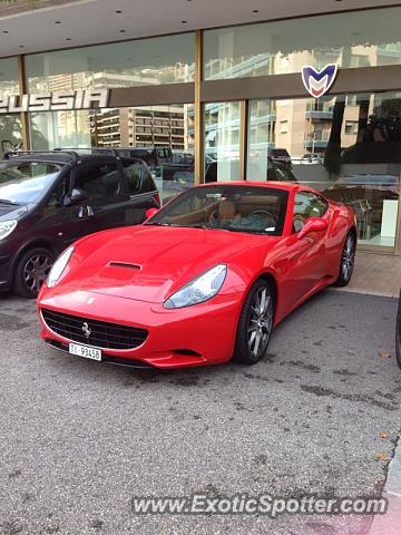 Ferrari California spotted in Monte Carlo, Monaco