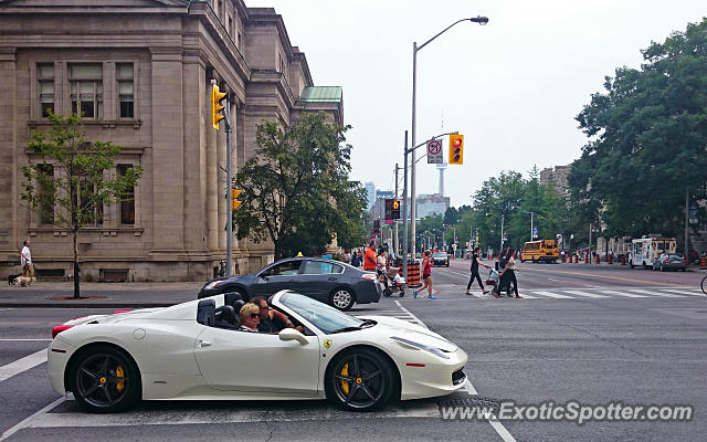 Ferrari 458 Italia spotted in Toronto, Ontario, Canada