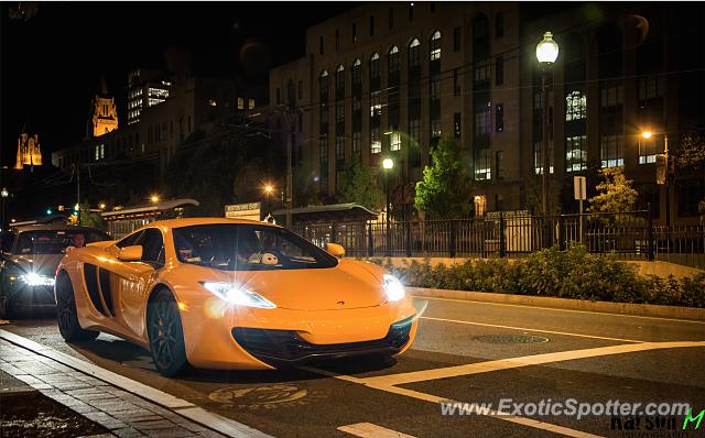 Mclaren MP4-12C spotted in Boston, Massachusetts