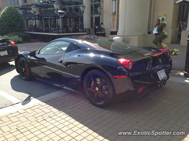 Ferrari 458 Italia spotted in Charlotte, North Carolina