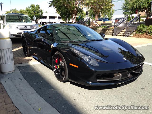 Ferrari 458 Italia spotted in Charlotte, North Carolina