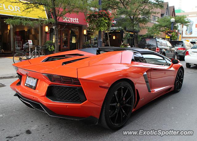 Lamborghini Aventador spotted in Toronto, Canada