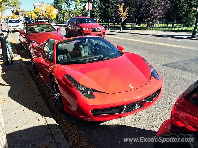 Ferrari 458 Italia spotted in Calgary, Canada