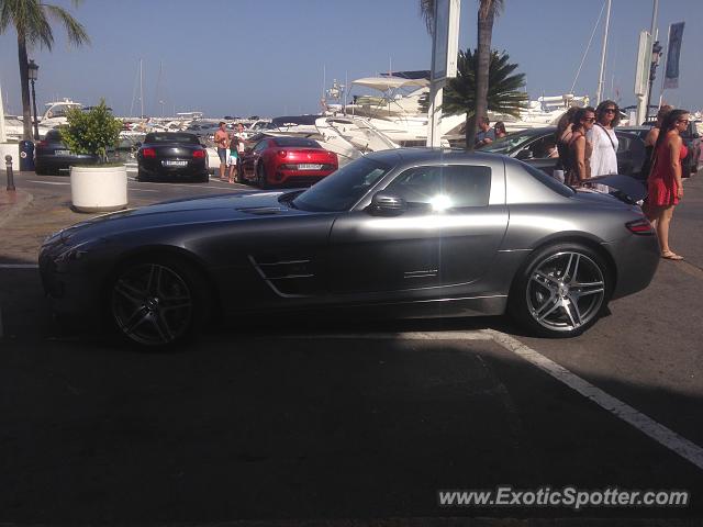 Mercedes SLS AMG spotted in Puerto Banus, Spain